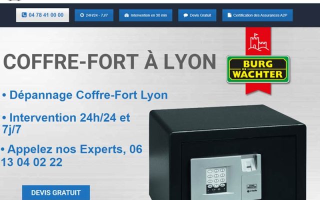 Depannage coffre fort Lyon