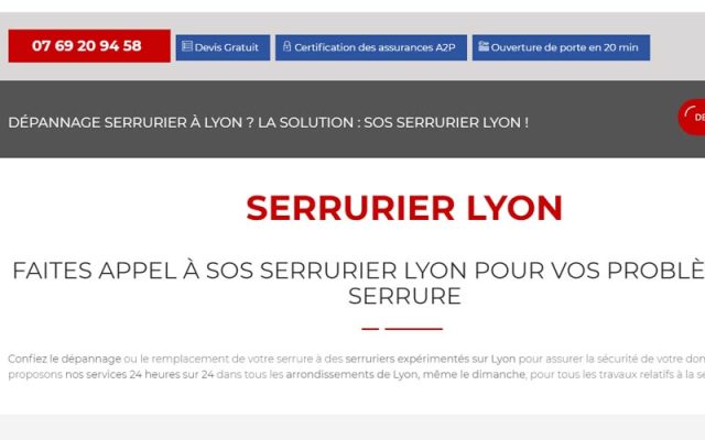 Serrurier Lyon répare rapidement vos serrures