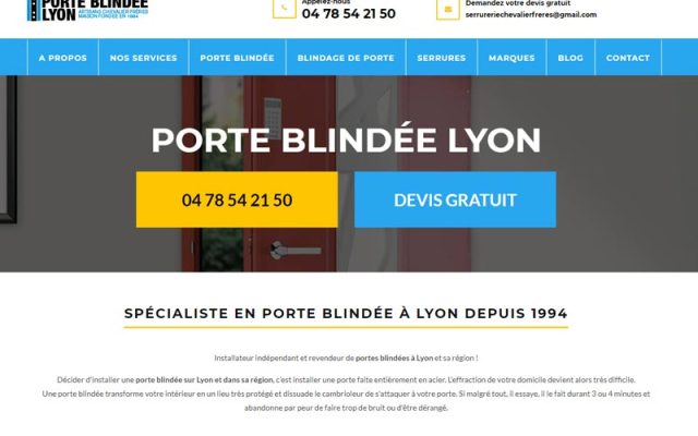 Porte blindée Lyon, expert en porte blindée à Lyon