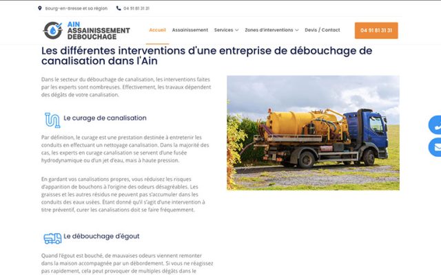Assainissement Débouchage